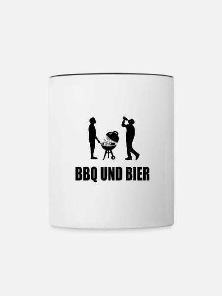 BBQ - Tasse zweifarbig - Weiß/Schwarz