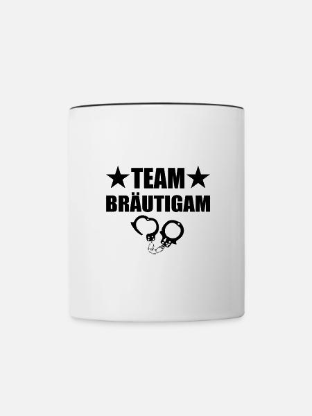 JGA - Tasse zweifarbig - Weiß/Schwarz