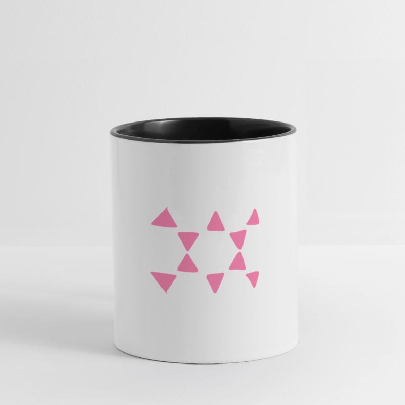 Triangular Pattern Triangular Shapes Contrasting Mug