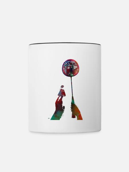 Badmintonsport #badminton - Tasse zweifarbig - Weiß/Schwarz