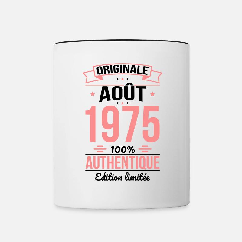 50th Anniversary - Original - August 1975 - Contrasting Mug - white/black