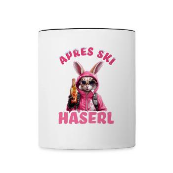 Skiing Official Ski Bunny Party Crew Après Ski - Contrasting Mug - white/black - Front