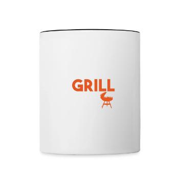 C'est ce que je fais, je grille et je sais des choses - Mug contrasté - blanc/noir - Devant