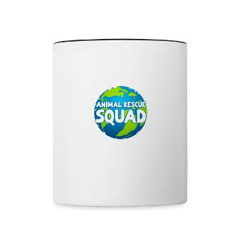 Animal Rescue Squad Saving Animals Animal Welfare - Contrasting Mug - white/black - Front