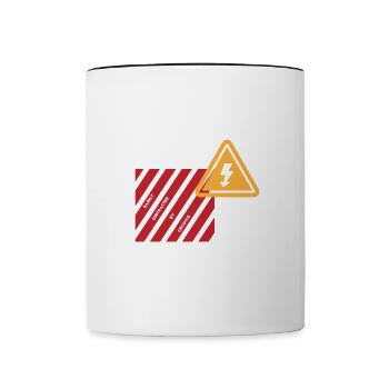 Fix That Lustiger Elektriker Handwerker - Tasse zweifarbig - Weiß/Schwarz - Vorne