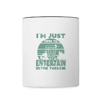 Devis Disc Golf - Mug contrasté - blanc/noir - Devant