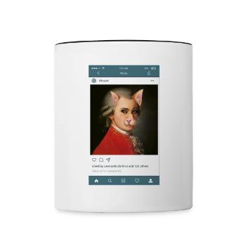 Cool Story "Mozart" - Tasse zweifarbig - Weiß/Schwarz - Vorne