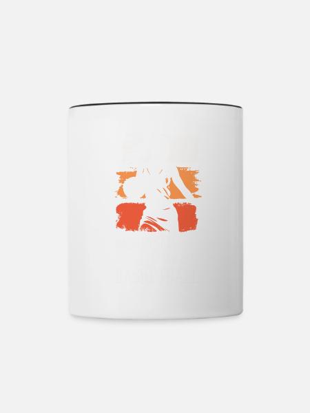 Basketball Frau Basketballerin Basketballspielerin - Tasse zweifarbig - Weiß/Schwarz