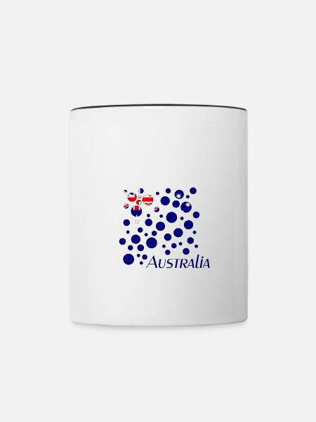 Australia - Tasse zweifarbig - Weiß/Schwarz