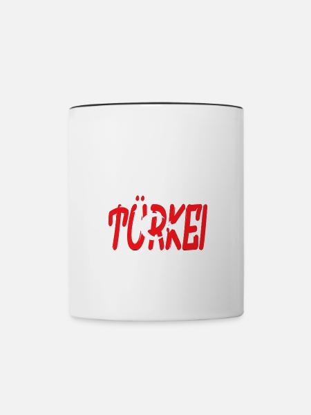 Türkei - Tasse zweifarbig - Weiß/Schwarz