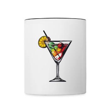 Limonade Drink - Tasse zweifarbig - Weiß/Schwarz - Vorne