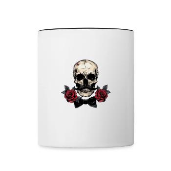Crâne d’enterrement de vie de garçon 2024 - Mug contrasté - blanc/noir - Devant