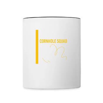 Sac à lancer Cornhole Player Sack - Mug contrasté - blanc/noir - Devant