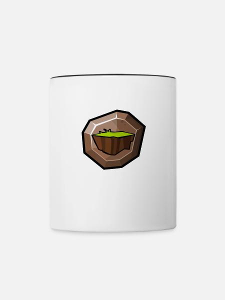 Element: Erde - Tasse zweifarbig - Weiß/Schwarz
