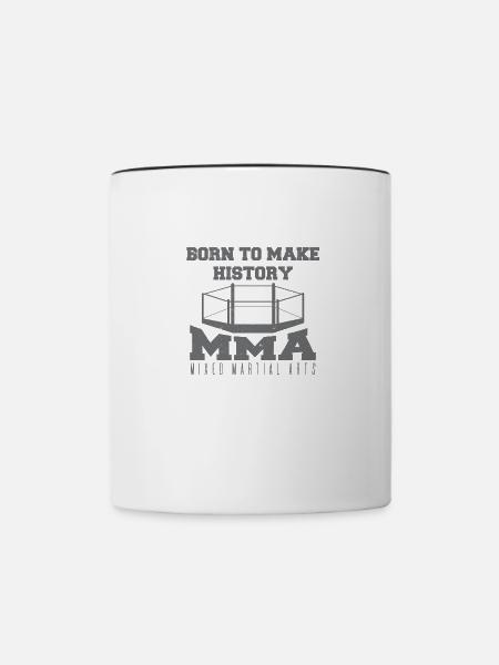 MMA - Tasse zweifarbig - Weiß/Schwarz