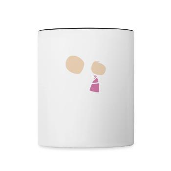 tanzen liebe Valentinstag pärchen paar - Tasse zweifarbig - Weiß/Schwarz - Vorne