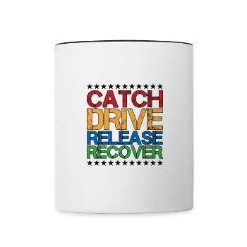 Catch Drive Release Recover 7 - Contrasting Mug - white/black - Front