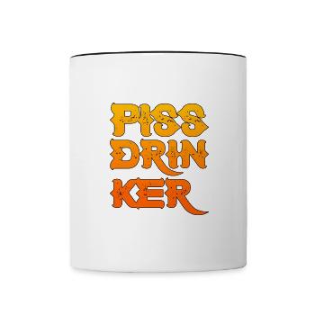 Piss Drinker 27 - Tasse zweifarbig - Weiß/Schwarz - Vorne