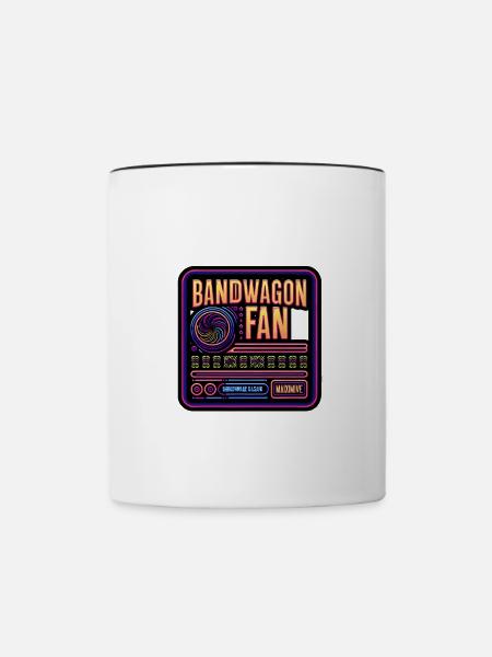 Bandwagon Fan 12 - Tasse zweifarbig - Weiß/Schwarz