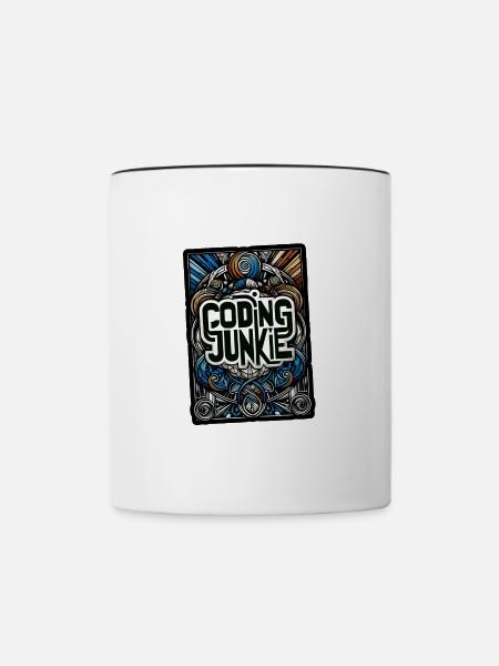 Coding Junkie 14 - Tasse zweifarbig - Weiß/Schwarz