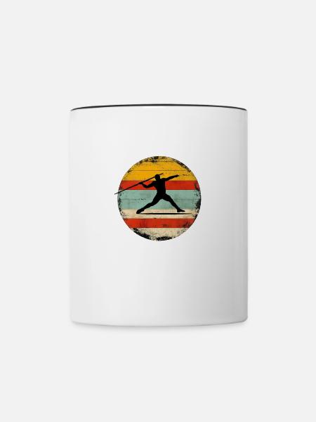 Javelin Throw 6 - Tasse zweifarbig - Weiß/Schwarz