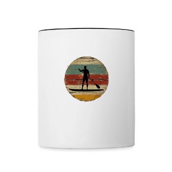 Standup Paddle 2 - Tasse zweifarbig - Weiß/Schwarz - Vorne