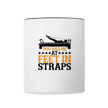 You Had Me At Feet In Straps 43 - Contrasting Mug - white/black - Front