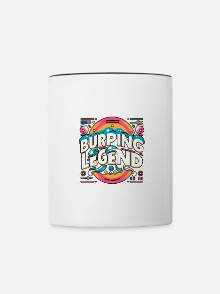 Burping Legend 14 - Tasse zweifarbig - Weiß/Schwarz