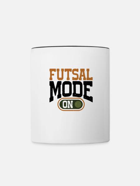 Futsal Mode On 13 - Tasse zweifarbig - Weiß/Schwarz