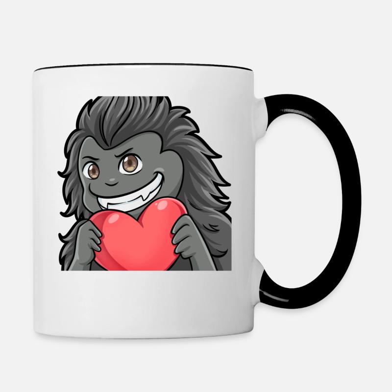 MonsterLove - Contrasting Mug - white/black