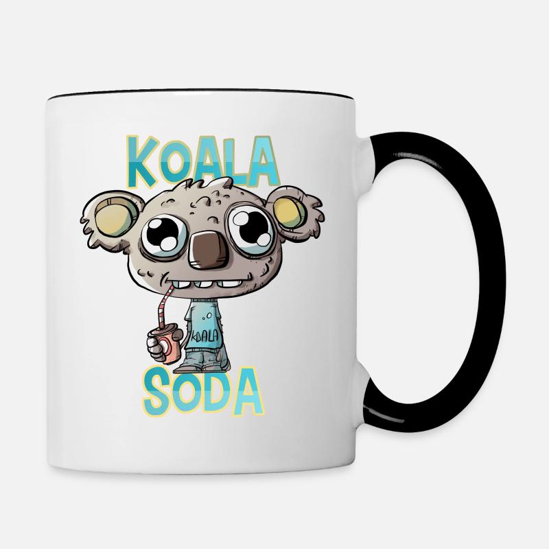 Koala - Mug contrasté - blanc/noir