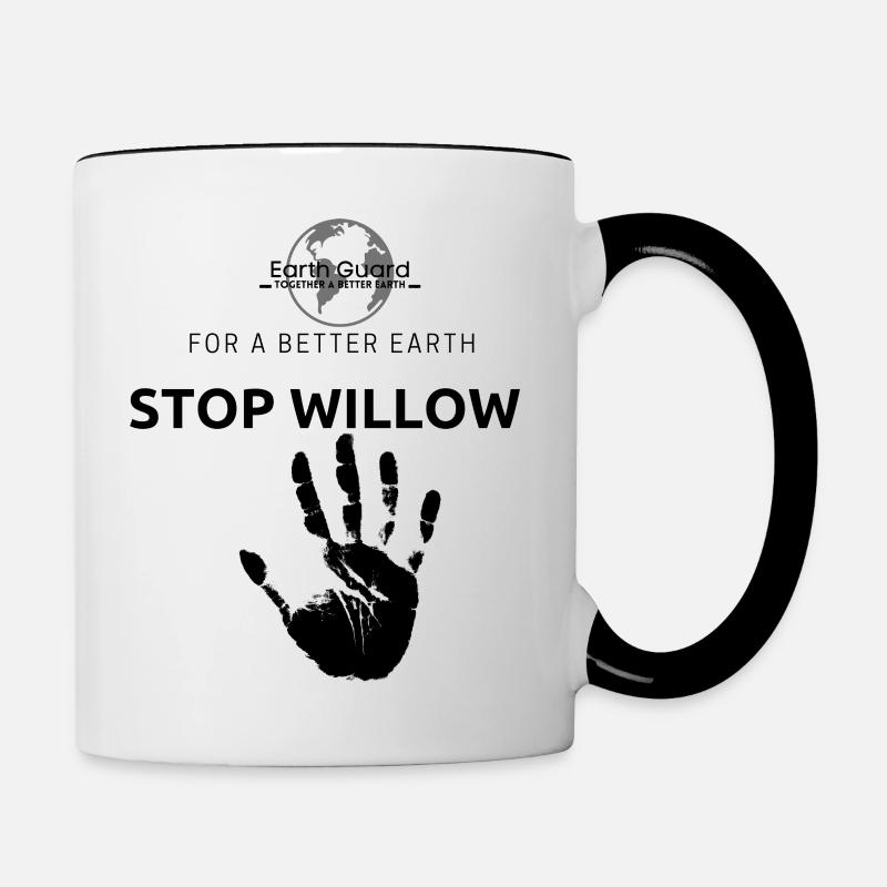 Stop Willow Project - Contrasting Mug - white/black