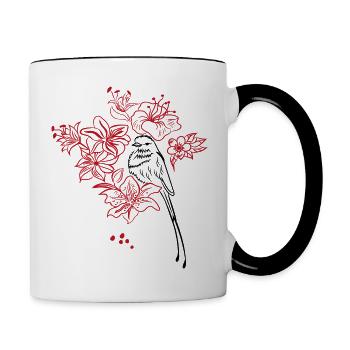 Bird - Contrasting Mug - white/black - Right