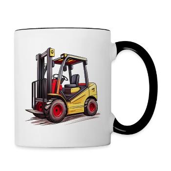 Forklift - Contrasting Mug - white/black - Right