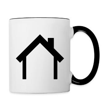 House - Contrasting Mug - white/black - Right