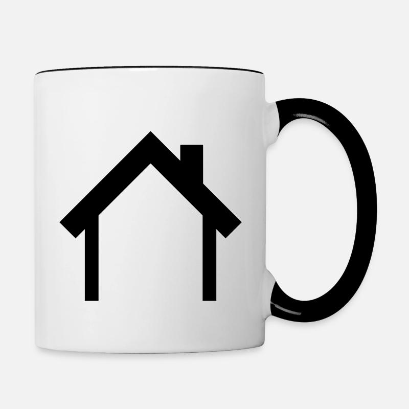 House - Contrasting Mug - white/black