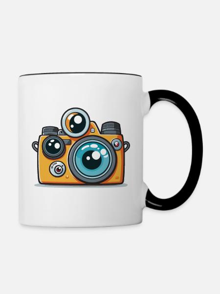 Der Entdecker - Tasse zweifarbig - Weiß/Schwarz