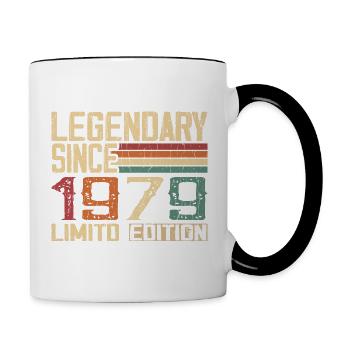 Original 1979 Vintage Birthday Gift 1979 - Contrasting Mug - white/black - Right