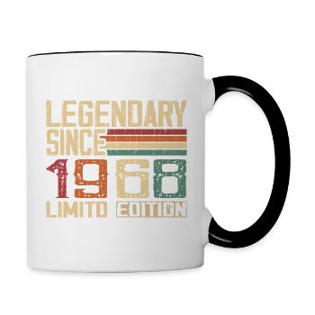 Original 1968 Vintage Cadeau D’anniversaire 1968 - Mug contrasté - blanc/noir - Droite