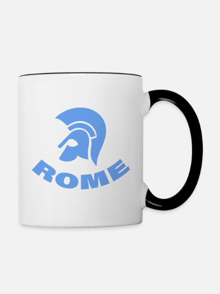 ROME - Tasse zweifarbig - Weiß/Schwarz