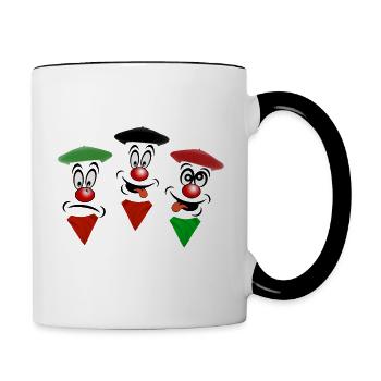 Festayres basques - Mug contrasté - blanc/noir - Droite