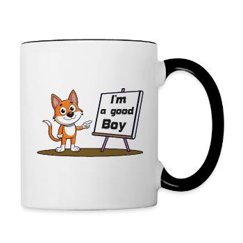 Good Boy - Tasse zweifarbig - Weiß/Schwarz - Rechts