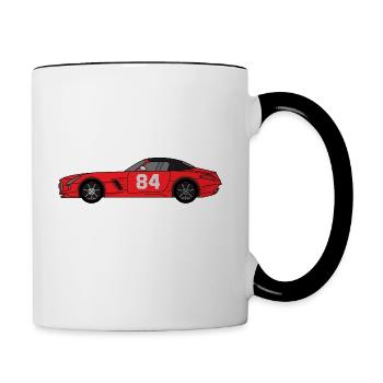 Je peux pas j ai grand prix - Mug contrasté - blanc/noir - Droite