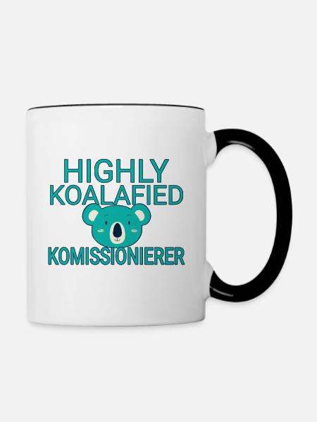 Komissionierer Koalafied - Tasse zweifarbig - Weiß/Schwarz