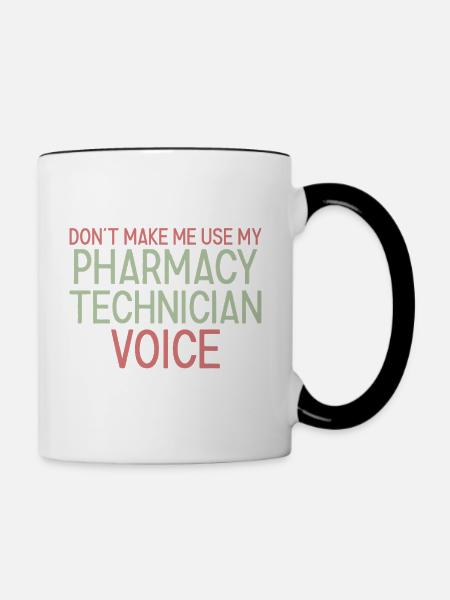 Pharmacy technician Voice - Tasse zweifarbig - Weiß/Schwarz