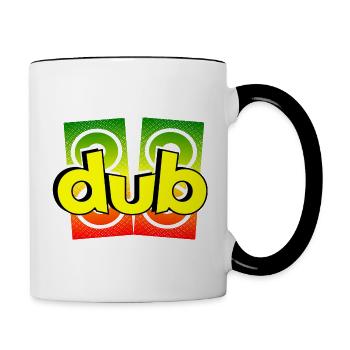 Dub - Mug contrasté - blanc/noir - Droite