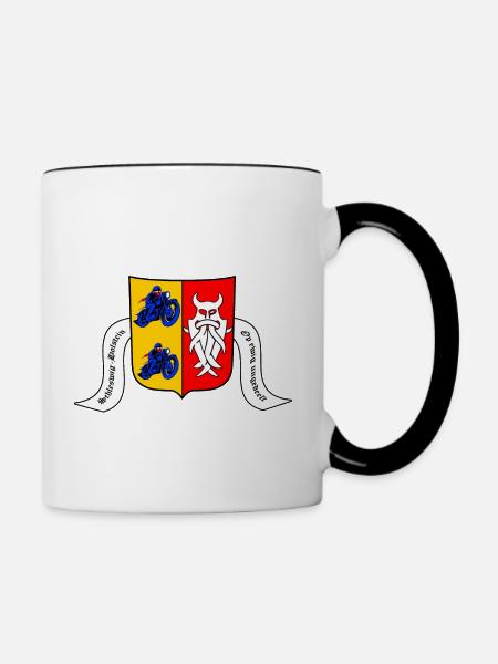 Schleswig-Holstein - Op ewig ungedeelt - Tasse zweifarbig - Weiß/Schwarz
