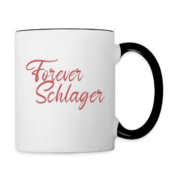 Forever Schlager Kollektion - Tasse zweifarbig - Weiß/Schwarz - Rechts