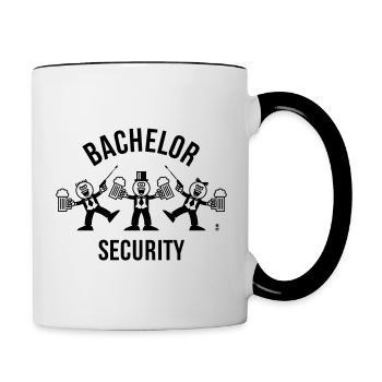 Bachelor Sécurité (Caricature / Danse / 1C) - Mug contrasté - blanc/noir - Droite