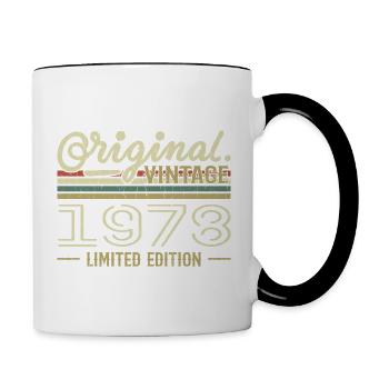 1978 Anniversaire Rétro 1978 Original 1978 Vintage - Mug contrasté - blanc/noir - Droite